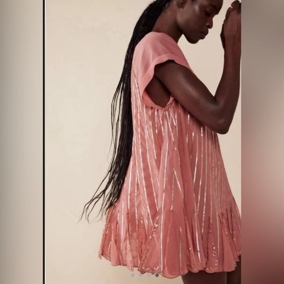 Free People Pink Mini Dress - Picture 3 of 9